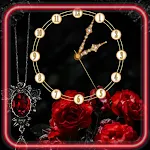 Cover Image of Télécharger Gothical Roses Clock  APK