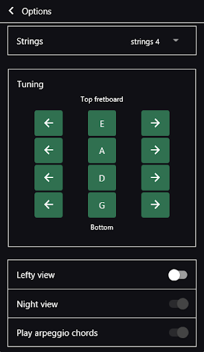 Bass Chords & Scales Screen 2