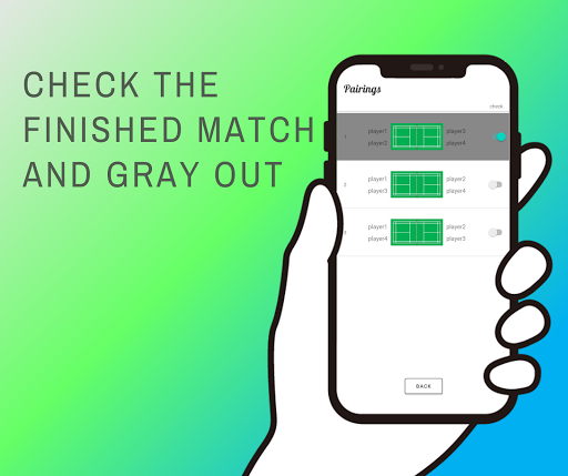 PAIRINGS /create combinations Screen 3