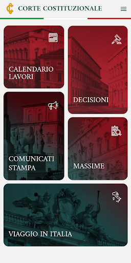 Android application Corte Costituzionale screenshort