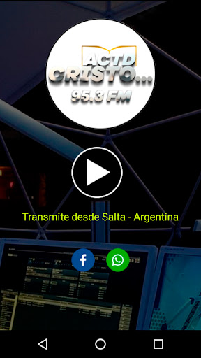 Android application Radio ACTD Cristo screenshort