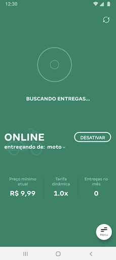 Android application Entregadores James screenshort
