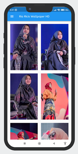 Android application Ria Ricis Wallpaper HD screenshort