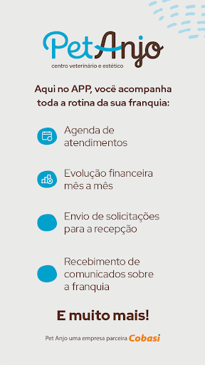 Android application Pet Anjo - Para Franqueados screenshort