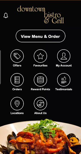 Android application Downtown Bistro screenshort