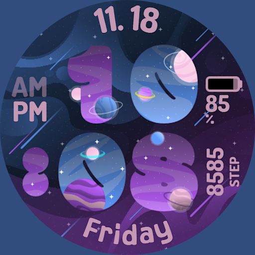 SpaceNumber Watchface logo