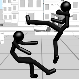 Imagen de icono 3D lucha stickman