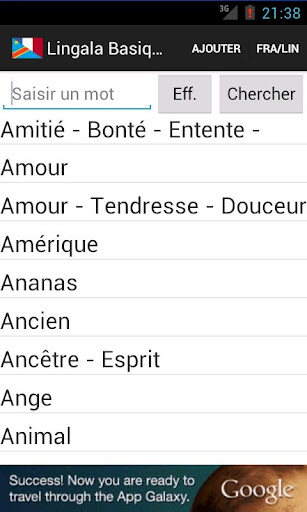 Lingala Basique Screen 2