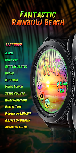 Fantastic Rainbow_Watchface Screenshot