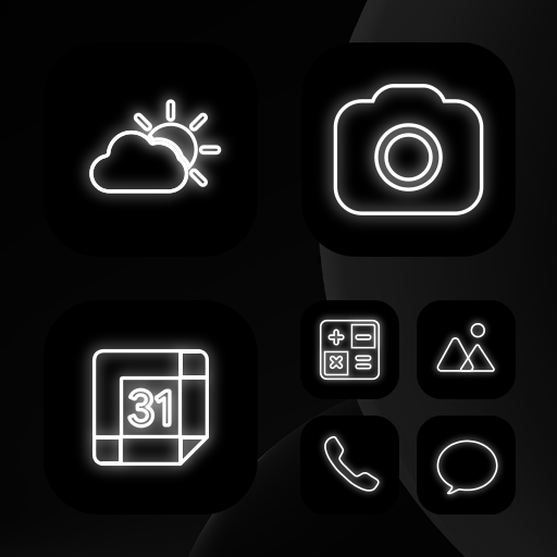 Wow Black or White - Icon Pack Logo
