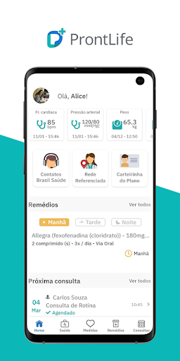 Android application ProntLife screenshort