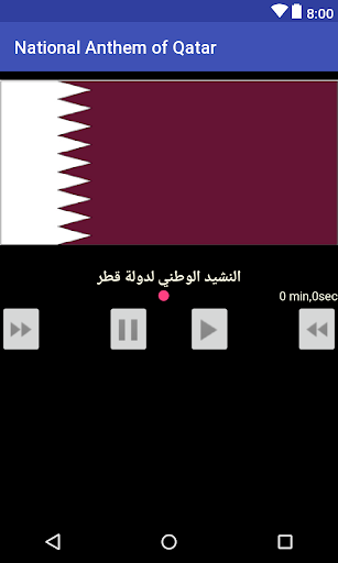 Android application National Anthem of Qatar screenshort