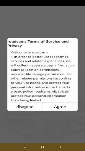 Android application Roadcam screenshort