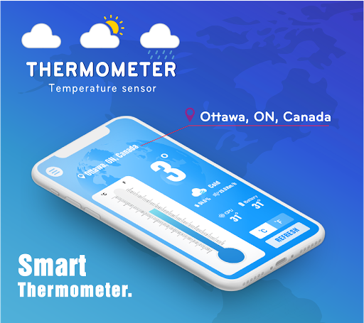 Thermometer - Hygrometer , Measure Temperature 1.7 APK screenshots 1