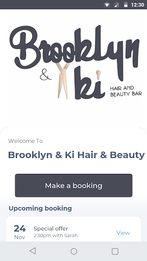 Android application Brooklyn & Ki Hair & Beauty screenshort