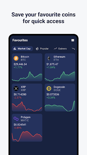 CoinWatch - Crypto, Bitcoin Screen 2