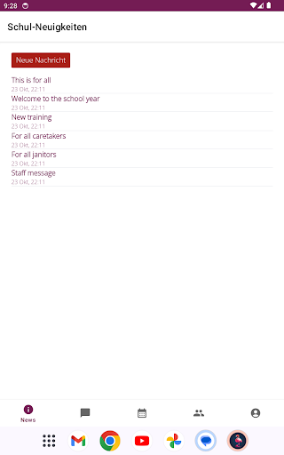 Flamingo School App Screen 3