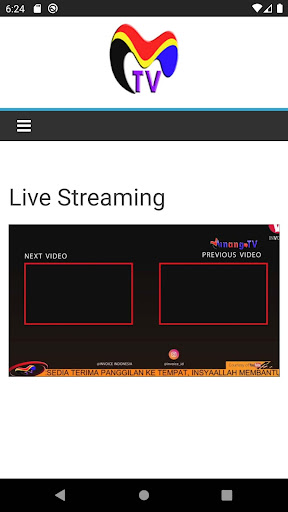 Android application Minang TV screenshort