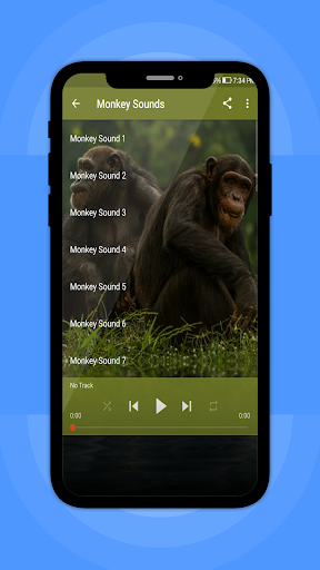 Android application Monkey Sounds screenshort