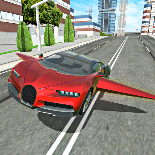 Modern Flying Car Driving Sim