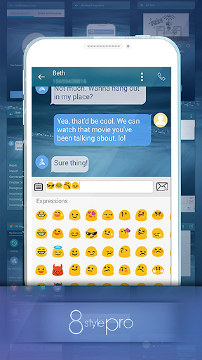 Android application Handcent NextSMS Skin Style 8 screenshort