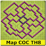 Maps COC TH8 2017 icon