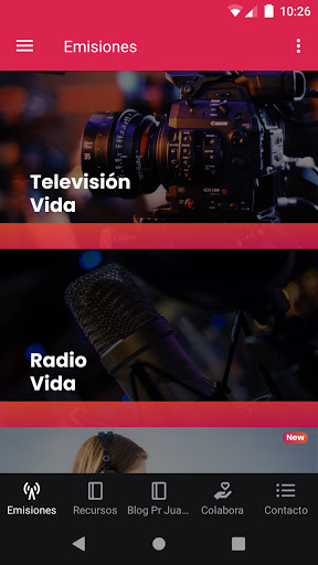 Android application VidaRTVplus screenshort