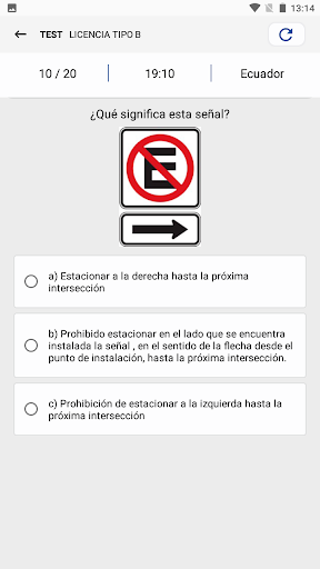 Simulador examen 2024 Ecuador Screen 3