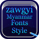 Zawgyi Myanmaar Font Style icon