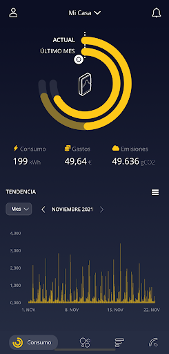 Android application Wibeee Nest screenshort