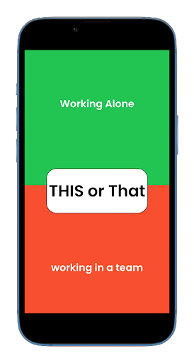 Android application this or that Questions screenshort