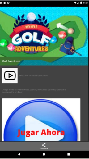 Android application Golf screenshort