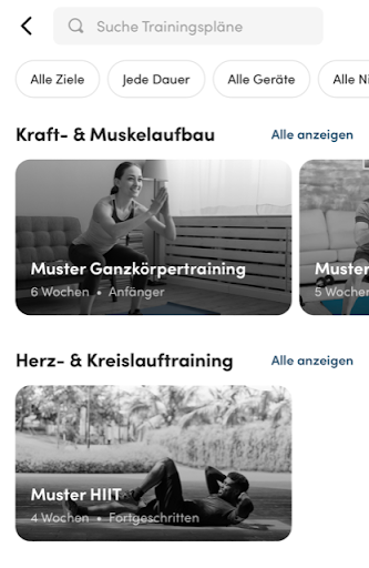 KRAFTVOLL Gesundheitsprogramme Screen 2