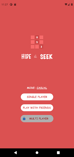 Android application Hide and Seek screenshort