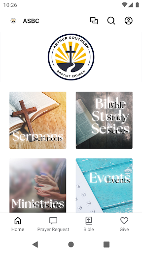 Android application Arthur Southern Baptist Church screenshort