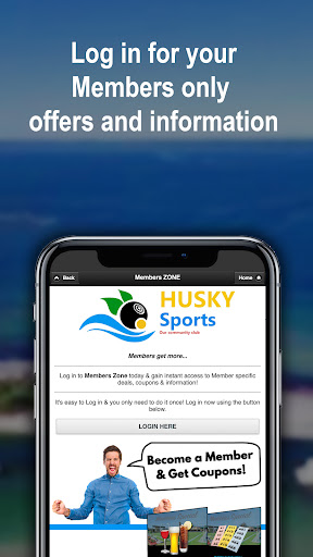 Husky Sports Club Screen 2