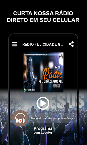 Android application Rádio Felicidade Gospel screenshort