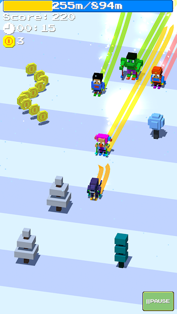 Screenshot 7 Crossy Snow: Avalanche! android