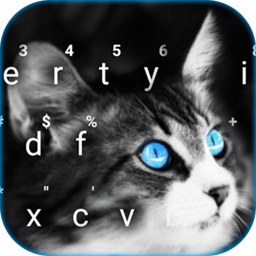 Blue Eye Kitty Cat Keyboard Th  Icon