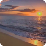 Cover Image of डाउनलोड Sunset Beach Live Wallpaper  APK