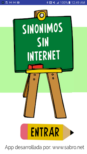 Android application Sinónimos sin Internet screenshort