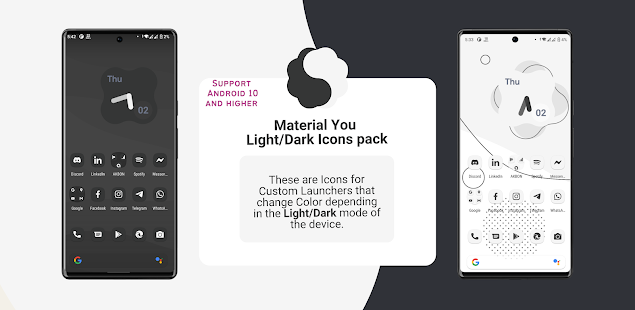Material You Light/Dark Icons Screenshot