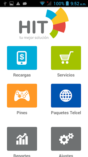 Recargas y Pago Servicios HIT Screen 2