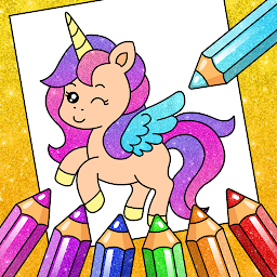 Unicorn Coloring Pages Glitter Mod Apk