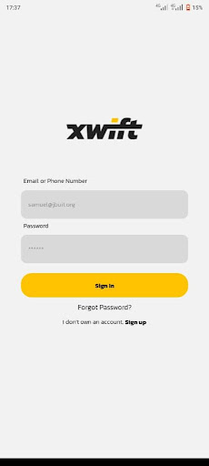 Transit passengers app Screen 2