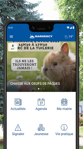 Android application MargenClic : ville de Margency screenshort
