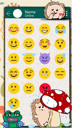 Baby Hedgehog Emoji Stickers