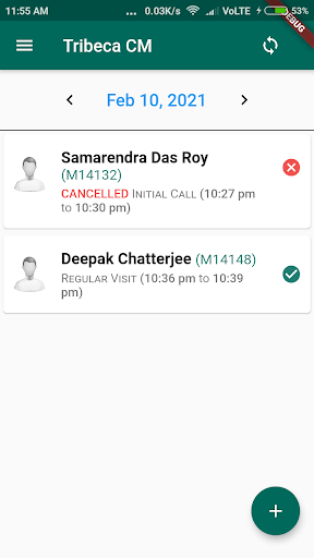 Android application TribecaCare CM screenshort