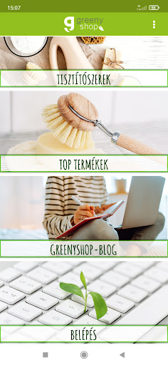 Android application Greenyshop screenshort