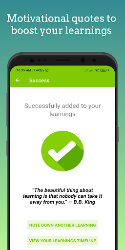 Learnings Today Screen 3